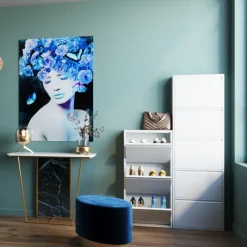 KARE24.se Skoskåp Caruso - Vit, 170x50cm - 5 Lådor - KARE Design New