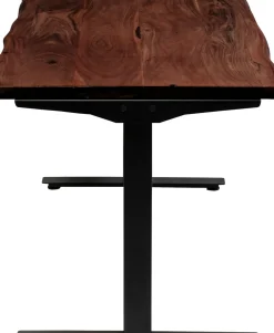 KARE24.se Skrivbord Harmony - Mörkt Trä/Svart - Höj/Sänkbart, 180cm - KARE Design Outlet