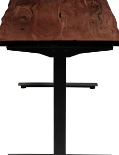 KARE24.se Skrivbord Harmony - Mörkt Trä/Svart - Höj/Sänkbart, 200cm - KARE Design Discount