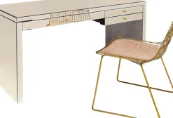 KARE24.se Skrivbord Luxury - Champagnefärgat Spegelglas, 160cm - KARE Design Best