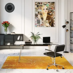 KARE24.se Skrivbord Officia - Glas/krom, 160x80cm - KARE Design Outlet