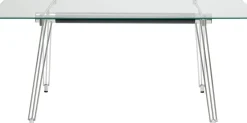 KARE24.se Skrivbord Officia - Glas/krom, 160x80cm - KARE Design Outlet