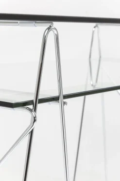 KARE24.se Skrivbord Polar - Glas/Krom, 135cm - KARE Design