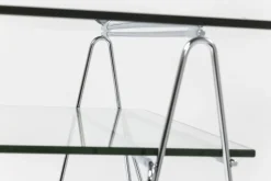 KARE24.se Skrivbord Polar - Glas/Krom, 135cm - KARE Design