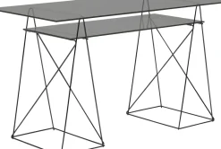 KARE24.se Skrivbord Polar - Tonat Glas/Svart, 135cm - KARE Design Outlet