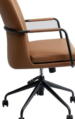KARE24.se Skrivbordsstol Charles - På hjul, Brun - KARE Design Hot