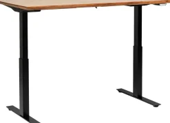 KARE24.se Skrivbord Symphony - Rustikt Trä/Svart, 200cm Höj/Sänkbart: 70-120cm - KARE Design Sale