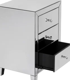 KARE24.se Sängbord Luxury - Spegelglas, 3 Lådor - KARE Design Discount