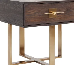 KARE24.se Sängbord Osaka med Låda - Mörkt Trä - KARE Design Best