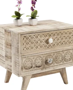 KARE24.se Sängbord Puro - Liten Byrå i Trä med 2 Lådor - KARE Design Best