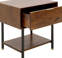 KARE24.se Sängbord Ravello med Låda - Massivt Trä - KARE Design Best