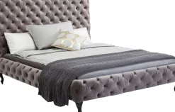 KARE24.se Säng Desire Hög 180x200cm - Grå Sammet - KARE Design Clearance