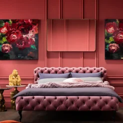 KARE24.se Säng Desire 160x200cm - Mauve Sammet - KARE Design Discount