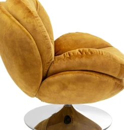 KARE24.se Snurrfåtölj Cosy - Sammet Bärnsten - KARE Design Sale