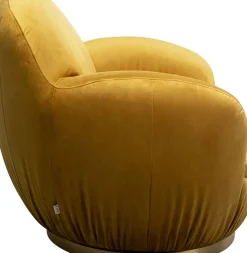 KARE24.se Snurrfåtölj Nube - Senapsgul - KARE Design Outlet