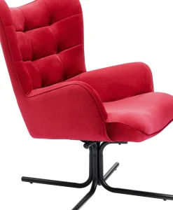 KARE24.se Snurrfåtölj Oscar - Sammet/Röd - KARE Design Best