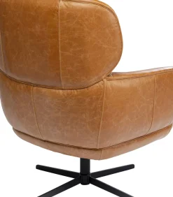 KARE24.se Snurrfåtölj Ottawa - Brun, Läder - KARE Design Sale