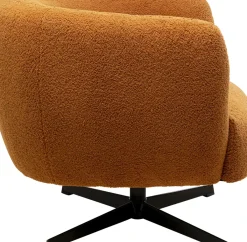 KARE24.se Snurrfåtölj Peony -Brun - KARE Design Online