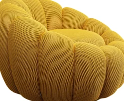 KARE24.se Snurrfåtölj Peppo Bloom - Gul - KARE Design