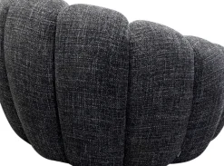 KARE24.se Snurrfåtölj Peppo Bloom - Melange Svart - KARE Design Online
