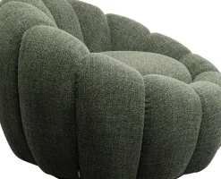 KARE24.se Snurrfåtölj Peppo Bloom - Melange Grön - KARE Design Outlet