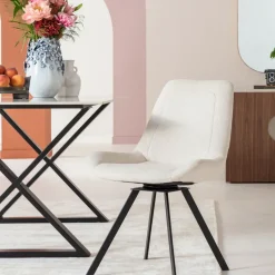 KARE24.se Snurrstol Baron - Off White/Svart - KARE Design Hot