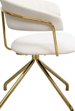 KARE24.se Snurrstol Belle - Sammet Cream - KARE Design Discount