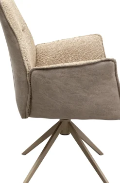 KARE24.se Snurrstol med Armstöd Liverpool - Greige - KARE Design