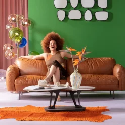 KARE24.se Soffa Calgary - Brun, Läder, 226cm - KARE Design Sale