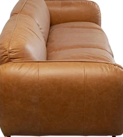 KARE24.se Soffa Calgary Smart - Ljusbrunt Läder, 226cm - KARE Design Clearance