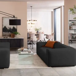 KARE24.se Soffa Cubetto - Mörkgrå, 220cm - KARE Design Outlet