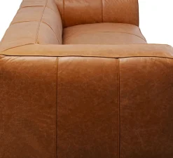 KARE24.se Soffa Cubetto Smart  - Ljusbrunt Läder, 220cm - KARE Design