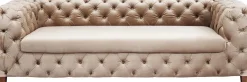 KARE24.se Soffa Desire - Beige Sammet, 3-Sits - KARE Design New