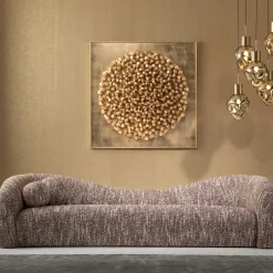 KARE24.se Soffa Livia - Melange Brown 3-sits - KARE Design Clearance