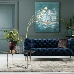 KARE24.se Soffa Look 2-sits Velvet Blå - KARE Design New