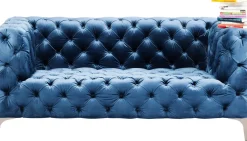 KARE24.se Soffa Look 2-sits Velvet Blå - KARE Design New
