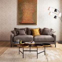 KARE24.se Soffa Lullaby 2-sits Taupe - KARE Design Outlet