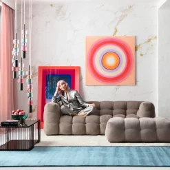 KARE24.se Soffa Salamanca 3-sits, Grå, 240cm - KARE Design