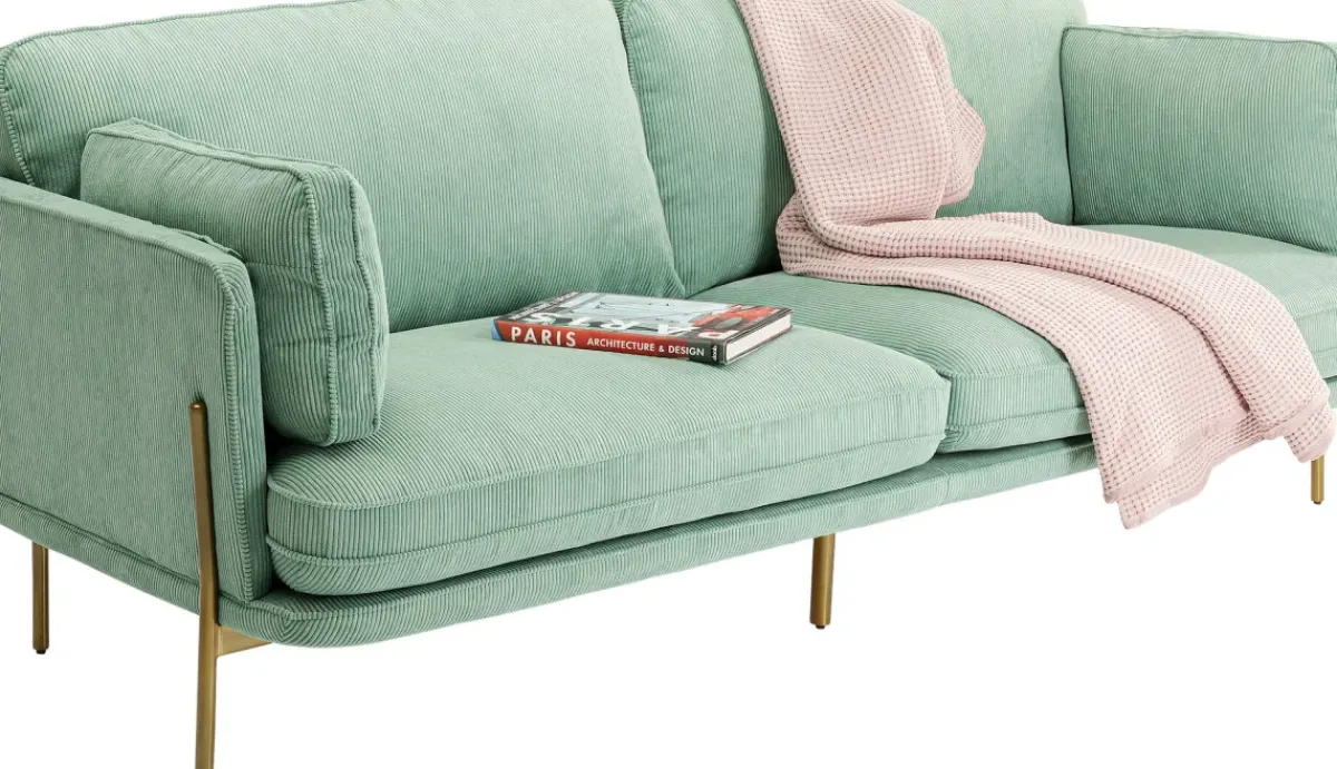 KARE24.se Soffa Shirly - Mintgrön, 3-Sits - KARE Design Discount