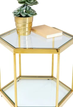 KARE24.se Soffbord Comb - Guld/Glas, 45cm - KARE Design Outlet