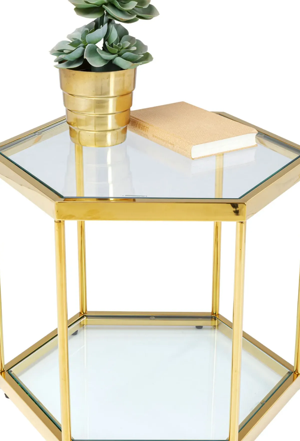 KARE24.se Soffbord Comb - Guld/Glas, 45cm - KARE Design Outlet