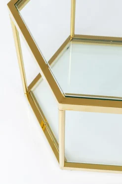 KARE24.se Soffbord Comb - Guld/Glas, 45cm - KARE Design Outlet