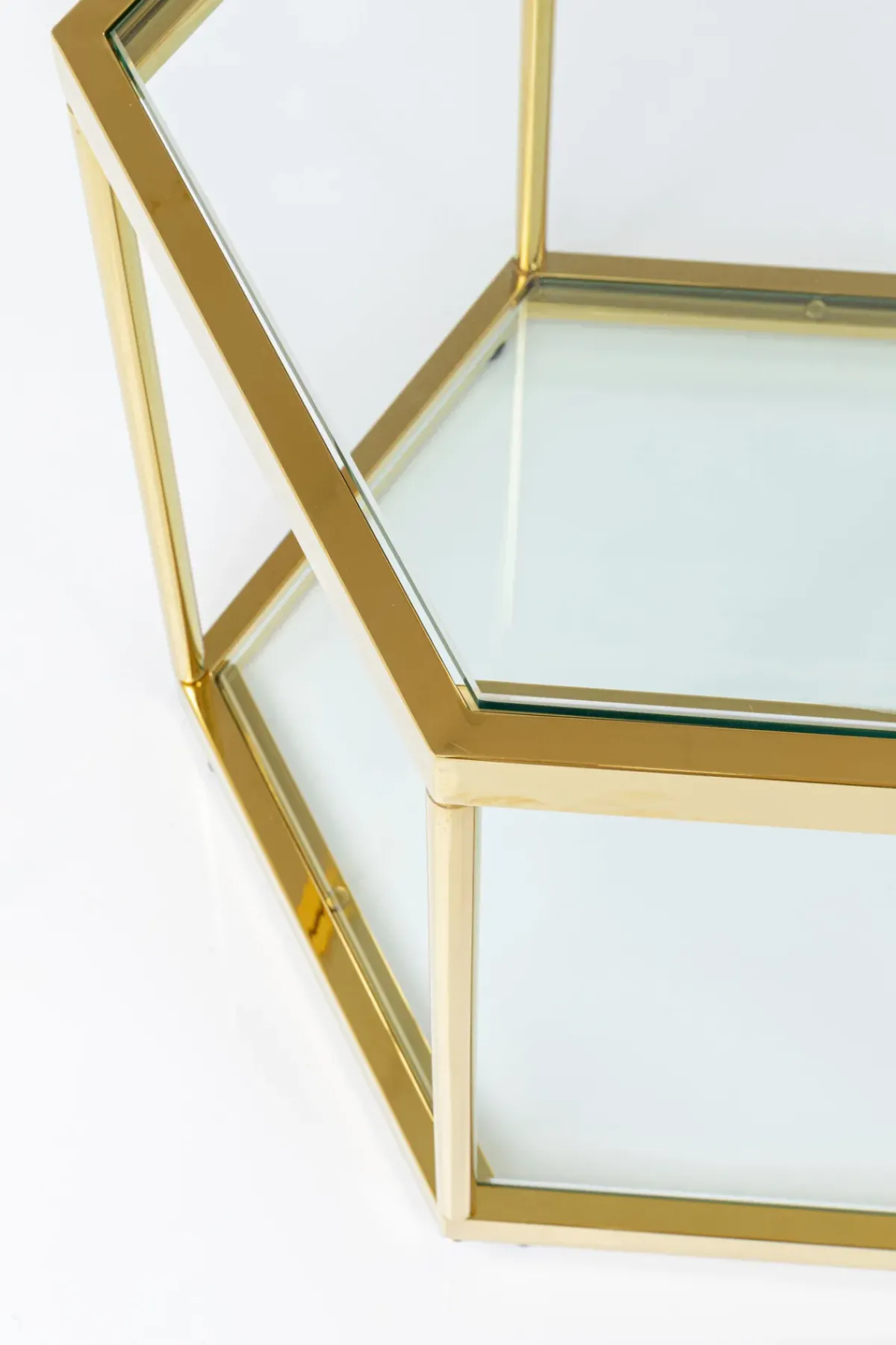 KARE24.se Soffbord Comb - Guld/Glas, 45cm - KARE Design Outlet