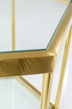KARE24.se Soffbord Comb - Guld/Glas, 45cm - KARE Design Outlet