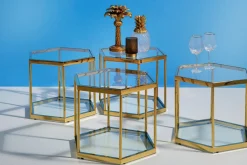 KARE24.se Soffbord Comb - Guld/Glas, 45cm - KARE Design Outlet