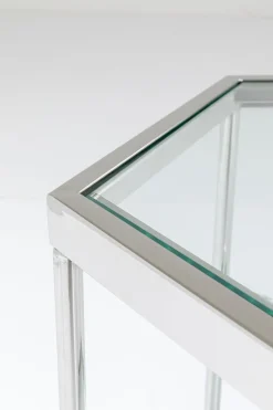 KARE24.se Soffbord Comb - Silver/Glas, 45cm - KARE Design