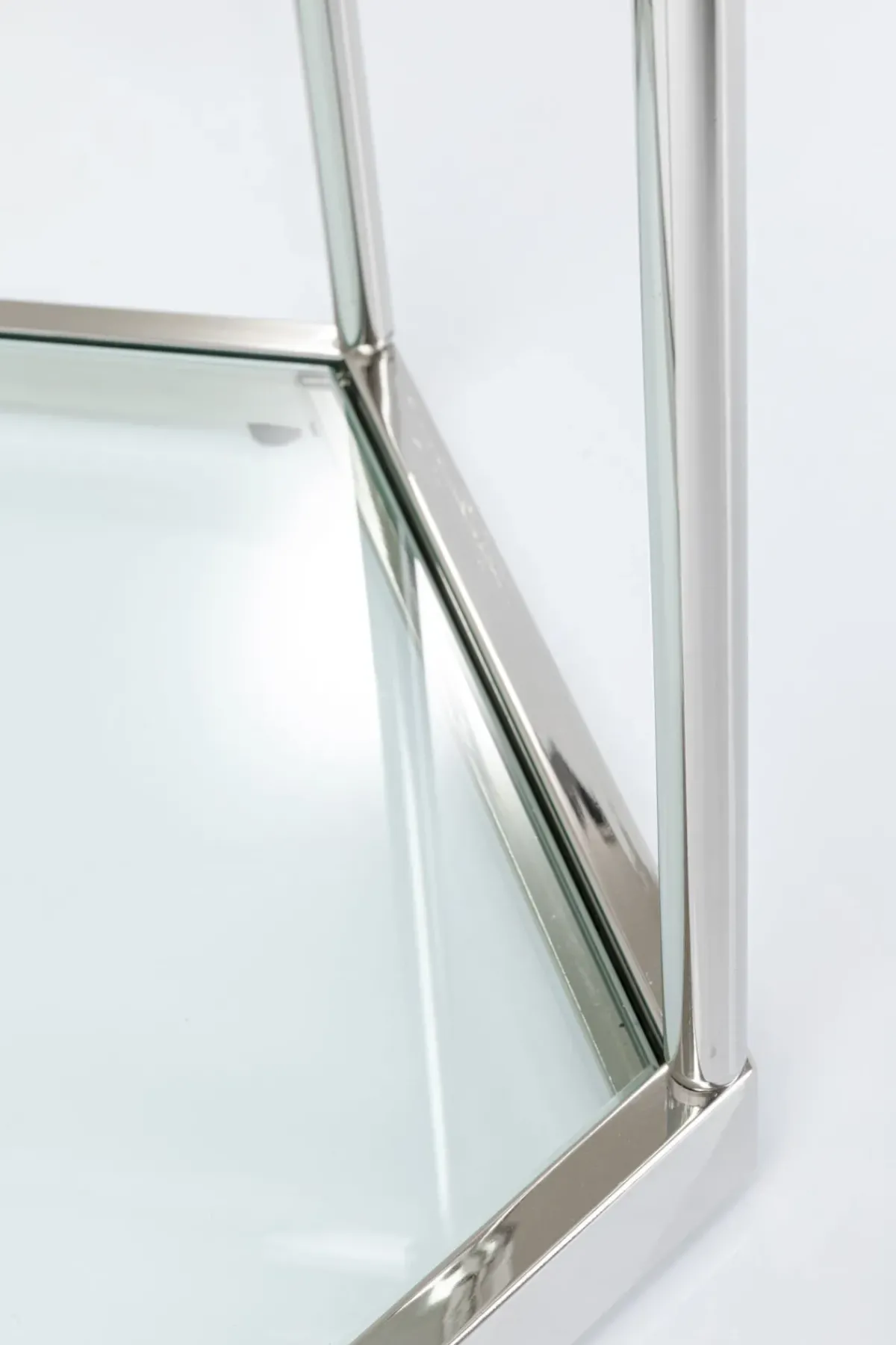 KARE24.se Soffbord Comb - Silver/Glas, 45cm - KARE Design