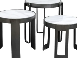 KARE24.se Soffbord Perelli - Set med 3 Sidobord - Svart - KARE Design New