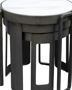 KARE24.se Soffbord Perelli - Set med 3 Sidobord - Svart - KARE Design New