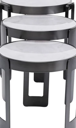 KARE24.se Soffbord Perelli - Set med 3 Sidobord - Svart - KARE Design New